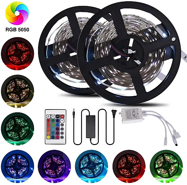 ΣΕΤ ΤΑΙΝΙΑΣ LED RGB 14.4W IP20  BLUETOOTH